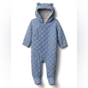 Gap denim quilted baby jacket